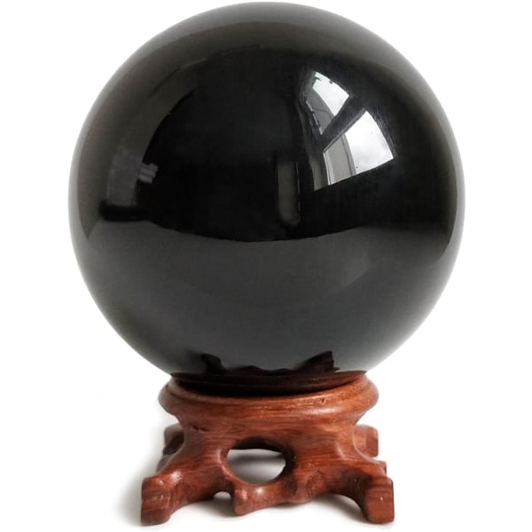 Obsidian krystallkuler for feng shui-baller, meditasjon, krystallhealing, spådomskuler, hjemmedekorasjon