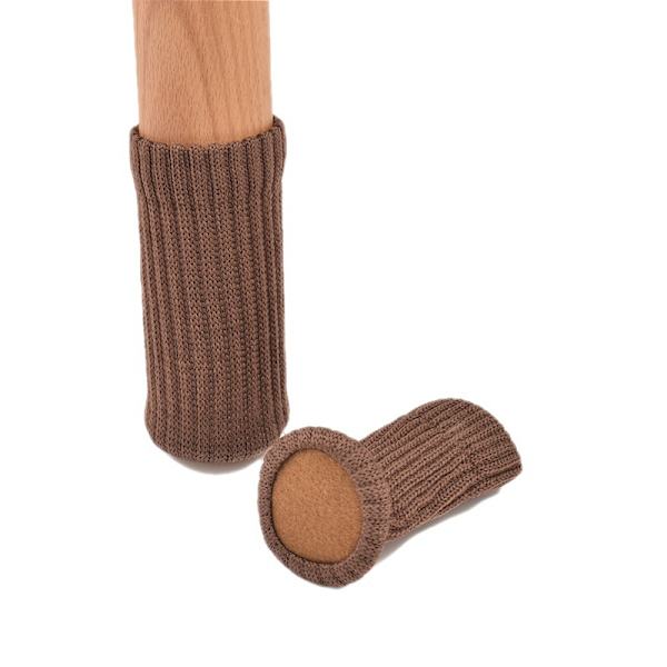 24 st stolsstrumpor för stolsben, halkfria dynor för stolsben med diameter 1\" till 2\", bruna