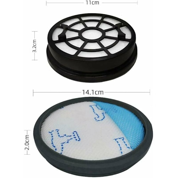 Pestävät esisuodatin ja jälkisuodattimet Rowenta Swift Power Cyclonic Vacurator -imureille RO2932EA RO2910EA RO2913EA RO2915EA RO2933EA RO2957EA RO2981EA Access