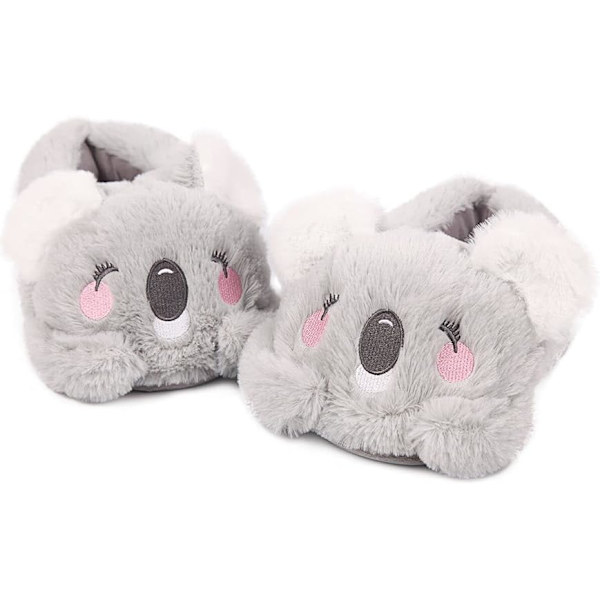 Dame Dyresko Sød Koala Plys Sko Kawaii Memory Skum Karton Vinter Varme Hjemmesko Jul Piger Voksne 5/6uk