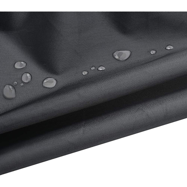 Sfärisk grillöverdrag Vattentät Ripstop 210D Oxfordtyg Anti-UV med sidorem Vindtät Svart Φ70x70cm