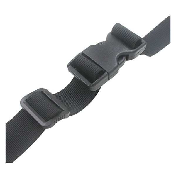 4 stycken med snabbspänne 25 mm Liten plastspärr resväska för bagage bagagefixering flytt (svart - 25 mm, 1,8 m)
