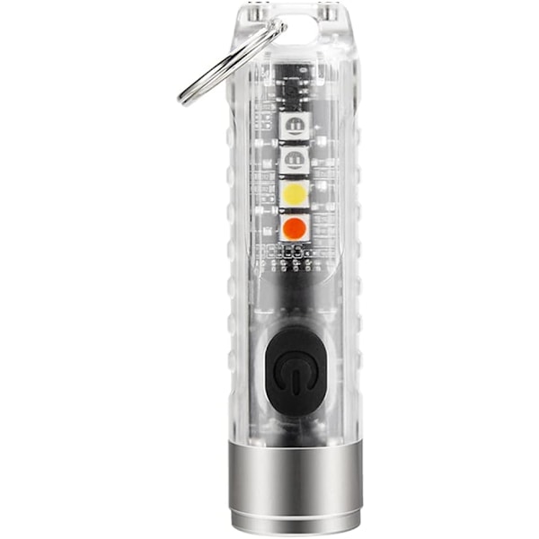 S11 Mini Bärbar Ljusstark LED Taktisk LED Nyckelring Ficklampa USB Laddningsbar IP65 Vattentät Multifunktionell för Nödsituationer med Batteri