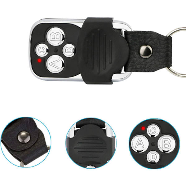 Fjärrkontroll [3 stycken], Elektrisk fjärrkontroll, för garageport Universal fjärrkontroll 270-433.92MHz med 4 duplicerade knappar