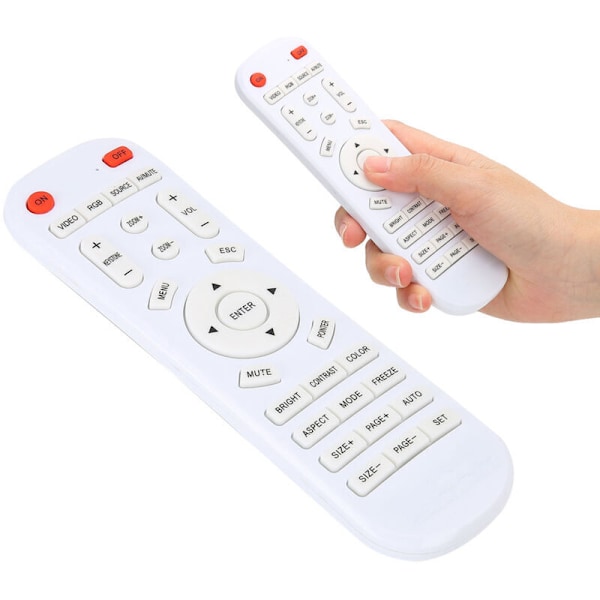 Projektorkontroller, Holdbar Hvit DC 3V Mini HD Fjernkontroll for