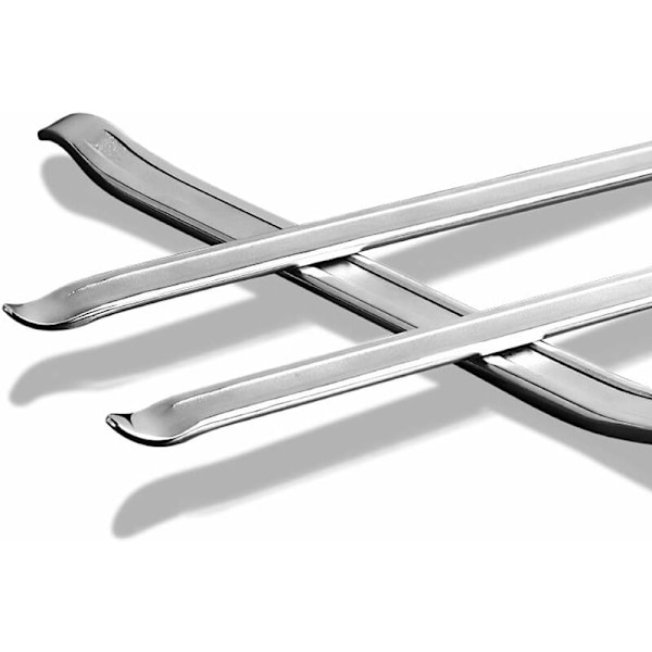 3 st manuella verktyg för däck, motorcykeldäck, metall däckjärn 30cm - silver