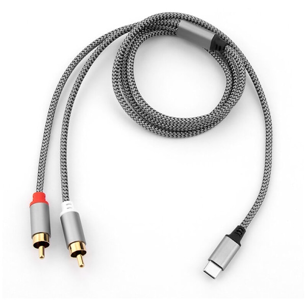 Lightning till RCA aux-ljudadapter, Stereo Y-separatoradapter för vissa iPhone, iPad för effektförstärkare, bil, hemmabio, högtalare