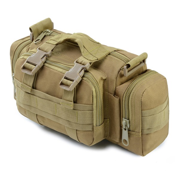 Taktisk Molle Fanny Pack Crossbody Väska Axelväska Midjeväska Multifunktionell Herrväska för Resor Jakt Vandring Camping Cykling