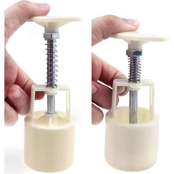 Hvid - Månekageform med 4 kagestempler Kagestempel Bage Månekageform Fondant Kage Månekageform