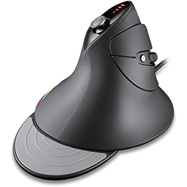 Silent Vertical Gaming Mouse - Ergonomisk mus til pc-spil med 4