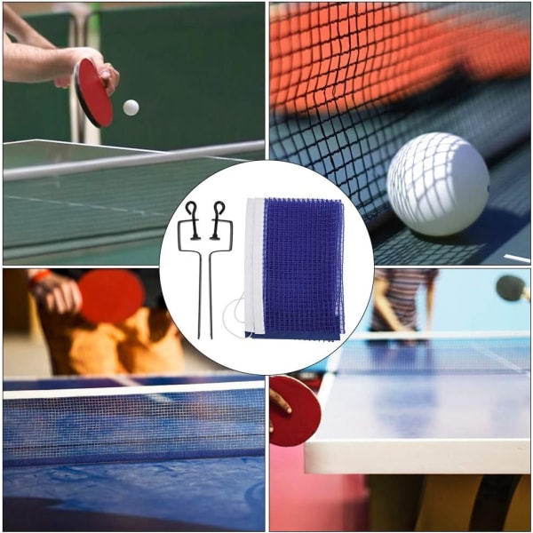 180cm Ping Pong Net, Bærbar Bordtennis Net Enkelt Ping Pong Net Polyester Tennisbord Ping Pong Net med Metallstativ Sportsutskiftningstilbehør
