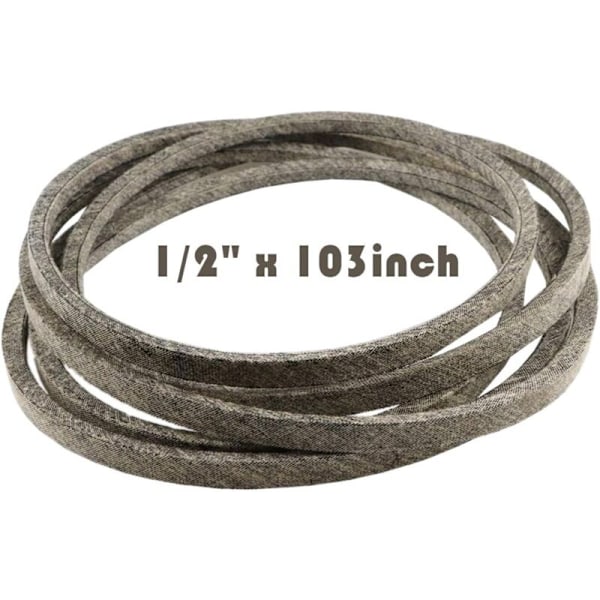 Drivrem till gräsklipparens knivar för John Deere GX20072 Gy20570, Cub Cadet/MTD/Troy-Bilt 754-04219 954-04219 OC-754-04219 1/2 \"x 103\"