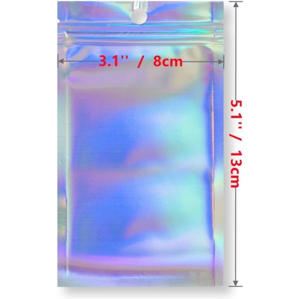 100 stk. ziplock-poser (8*13 cm)