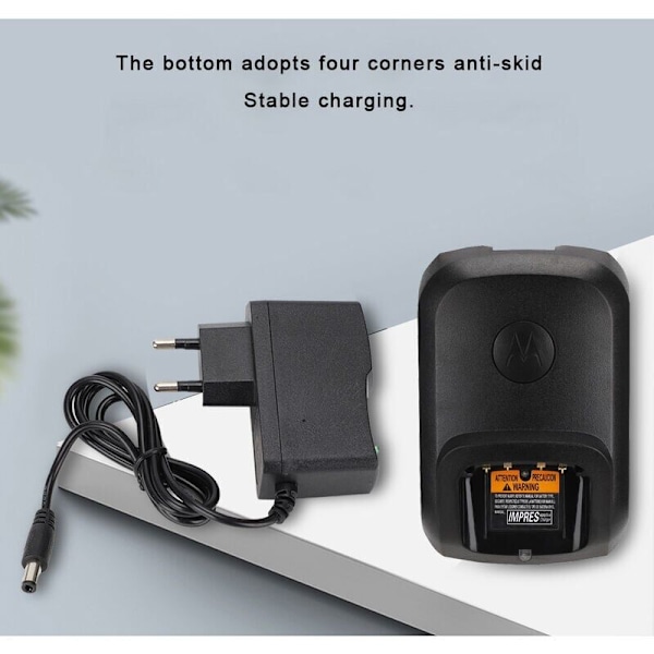 Walkie-Talkie 100-240V oplader (EU stik) til Motorola XIR P8268 DP4400 DP4800 DP4801 DEP550