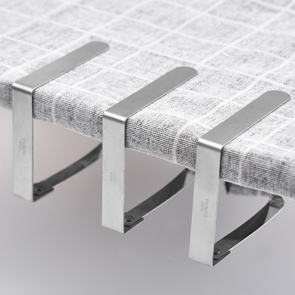 8cm x 10 stk. dugeclips sæt med 10 rustfrit stål dugeclips skridsikre
