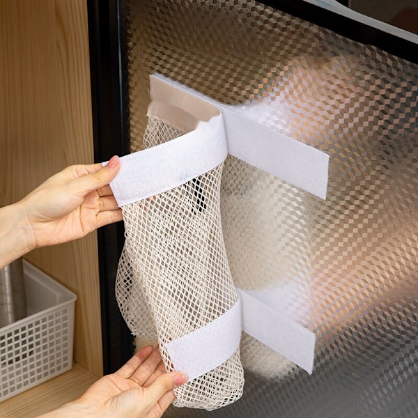 2 stk. opbevaringsnet til bryst, 29x25 cm bilopbevaringsnetpose med elastisk Magic Sticker, Dispceiving brystopbevaring, opbevaring tilføj til organisatorerne, hvid