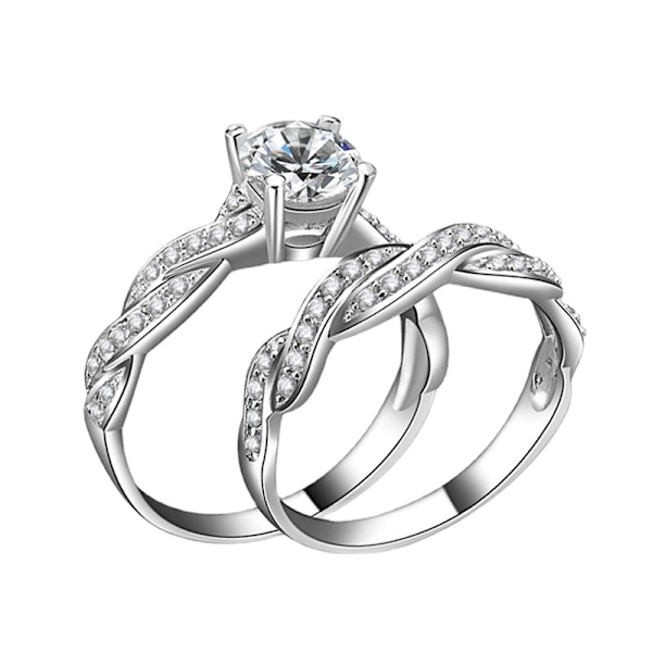 Ring, Sterling Silver, Damset för kvinnor, Rodiumpläterad, Storlek 7