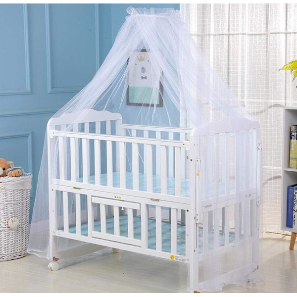 Baby Myggenet Polyester Krybbehimmel Prinsesse Nyfødt Multifunktionel Indendørs Løft Støtte Holdbar Åndbar Myggenet Bemærk, ingen støtte