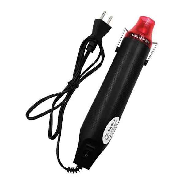 Mini-kuumailmapuhallin, kannettava mini-kuumailmapuhallin 300 W sähköinen DIY-kohokuviointityökalu DIY-projekteihin ja kutistekalvon kohokuviointiin tai kuivaamiseen