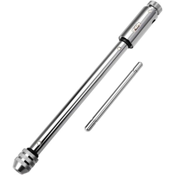 Säädettävä räikkäväännin T-kahvalla, M3-M8 metrisille tapeille, kalvimelle, räikkäväännin, käsityökalu, 248 mm runko