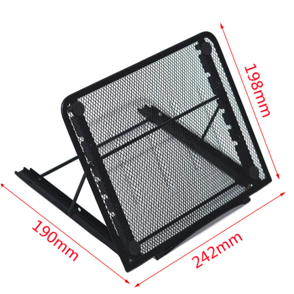 2 stk. Sølvfarvet bærbar computer stand base tablet gulv foldestativ Tablet PC stand