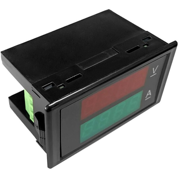 Digital voltmeter amperemeter strömspänningstestare volt amptor ampstor ample meter ampere röd grön dubbel display digital multimeter multimeter