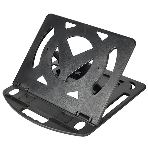 Bærbar computer stand, foldbar laptop stand, justerbar computer stand (sort)