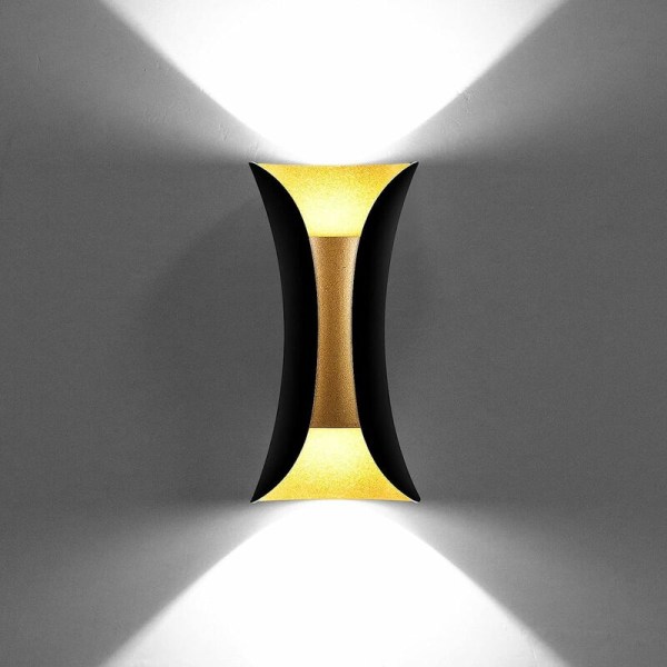 10W Kreativ Modern LED Vägglampa Vattentät Vägglampa Aluminium LED Vägglampa Inomhus Utomhus för Badrum Sovrum Vardagsrum Entré Hallway St