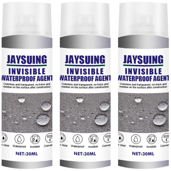 Vattentätning 3st 30ml Vattentätningsmedel Stark Bond Spray Lim Tätning Tak Yttervägg Toalett Transparent Spray Lim,3st - 3st