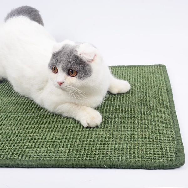 Kattekradsemåtte, Sisal Kattekradsemåtte, Kattekradser, skridsikker kattekløplejelegetøj, Beskyt møbler og sofaer 40×60 cm (tilfældig farve)