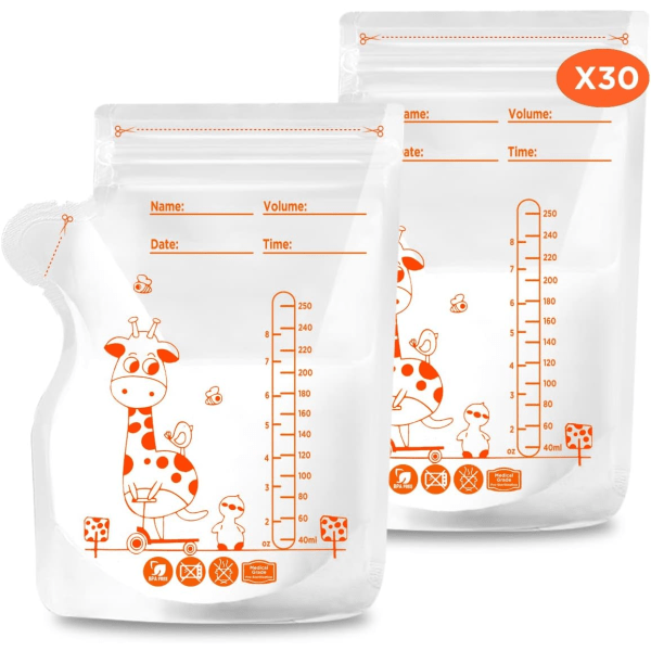 Äidinmaidon säilytyspussi - 30 pussia 250 ml - SYMPA Design - Maito