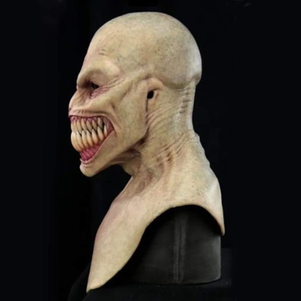 Halloween skräckmask, läskig full huvudmask, latex nyhetständer skräckmasker, Halloween clown ansiktsmask, läskig demon ansiktsmask