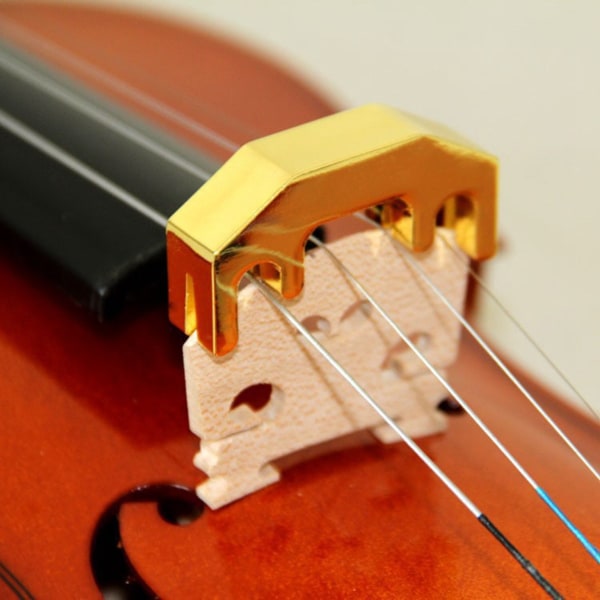 Violin mute, legering mute øvelsesværktøj til 1/2, 3/4, 4/4 violin
