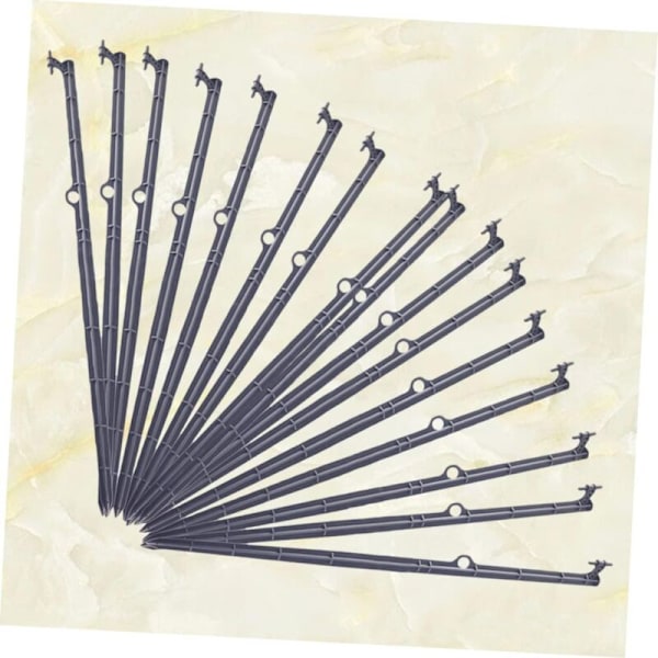 20 Stycken Tillbehör Verktyg Piqueture Insertion Insertion Insertion Slang Bevattningstillbehör Gout Picet Nytt Material Vändkolv, 0.650cm, Svart