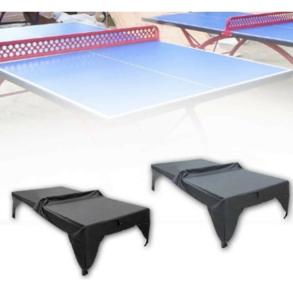 Sammenleggbart støvtett bordtennisbordtrekk for lekeplass - Praktisk utendørs - Vanntett - Lett å rengjøre - Slitasjebestandig - Lett，Grå（280 x