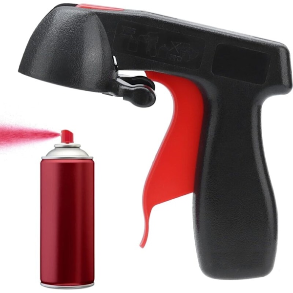 2 stk. sprayhåndtak for aerosolbokser, full spraymaskinhåndtak konverterer umiddelbart aerosolboksene til sprøytepistol for maling