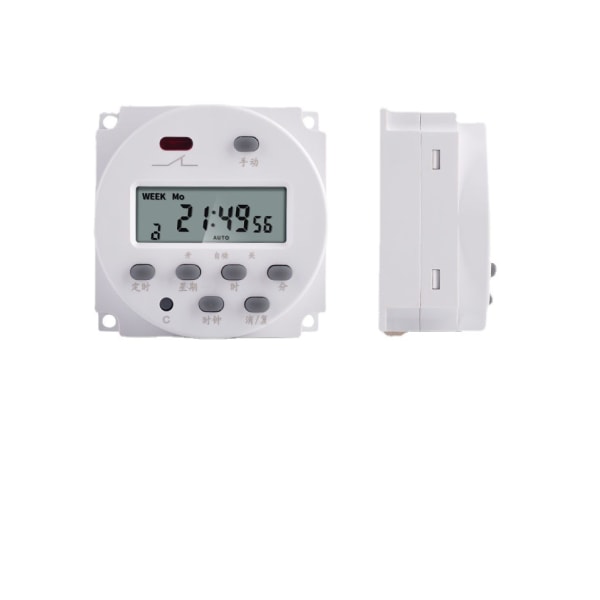 Timing switch AC 220V-240V 16A programmerbart digitalt display LCD e