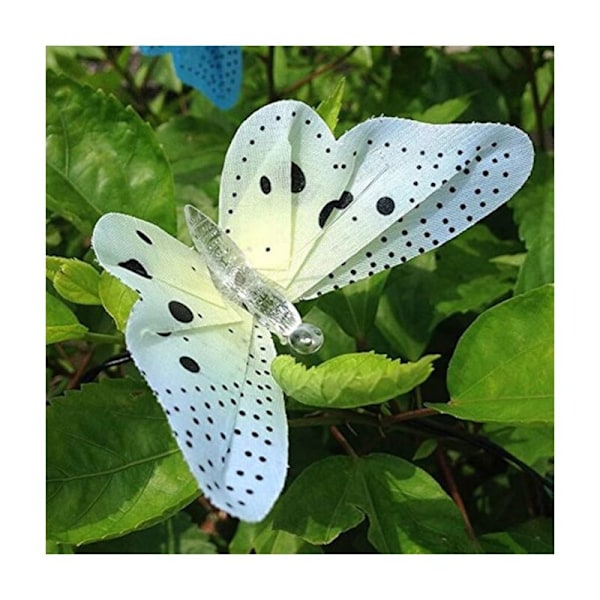 Butterfly Garland Ljusslinga Utomhus Solar LED Vattentät 4 meter 12 LED 2 LED Dekorativa Modeller För Trädgård Terrass Maison Noël Påsk Uteplats Balkong På