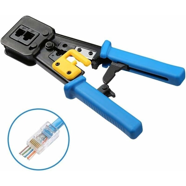 RJ45 krympeverktøy for RJ45 / RJ12 standardkontakter og terminaler
