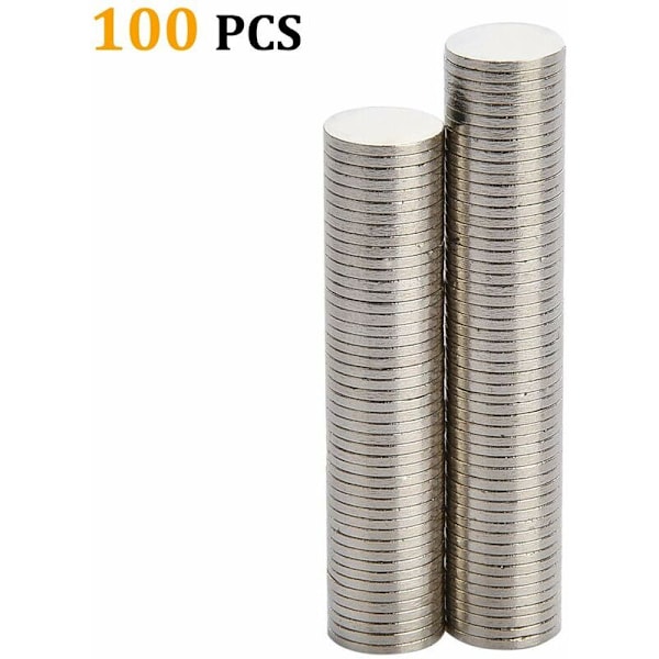 50 st 8 x 1 mm Starka Neodym Magneter N42 Cirkulära Skivmagneter Supermagneter