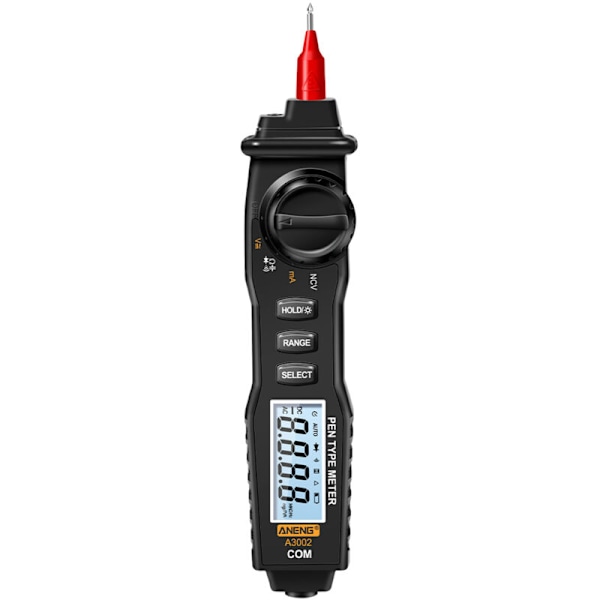 A3002 Pen Multimeter 4000 Multimeter MULTIMETER MÄTARE TESTARE SENSOR MÄTNING AC/DC/Diod/Kontinuitet testverktyg med bakgrundsbelyst lampa