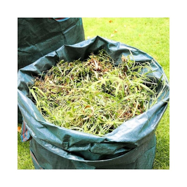 1 x 272L Havepose med Håndtag - Foldbare & Holdbare Haveaffaldssække til Grøntsagsaffald