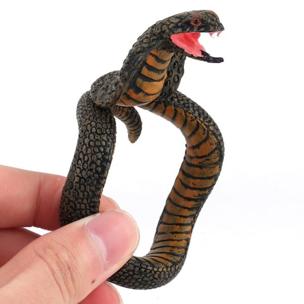 7 Stk Snake Python Armbånd Simulering Dyremodell Figur Plast
