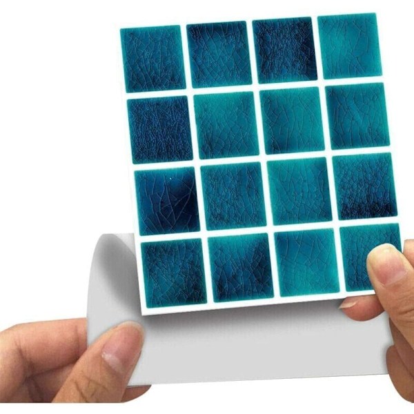 Kakeldekal för Badrum och Kök, 30 Stycken Vattentäta Väggdekaler Kakeldekaler, Självhäftande Kakeldekaler för Väggplattor Dekor Storlek 10x10cm