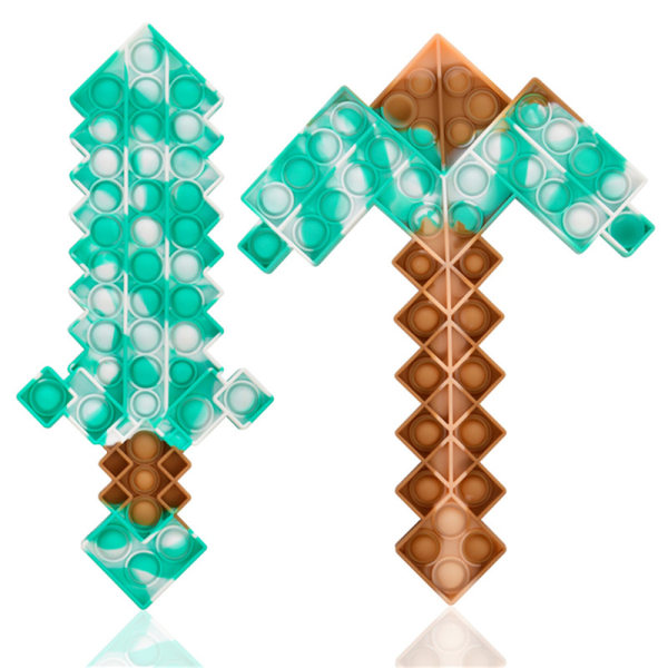 Avlastning leksaker minecraft rekvisita avlastning bubbla kul 2-pack