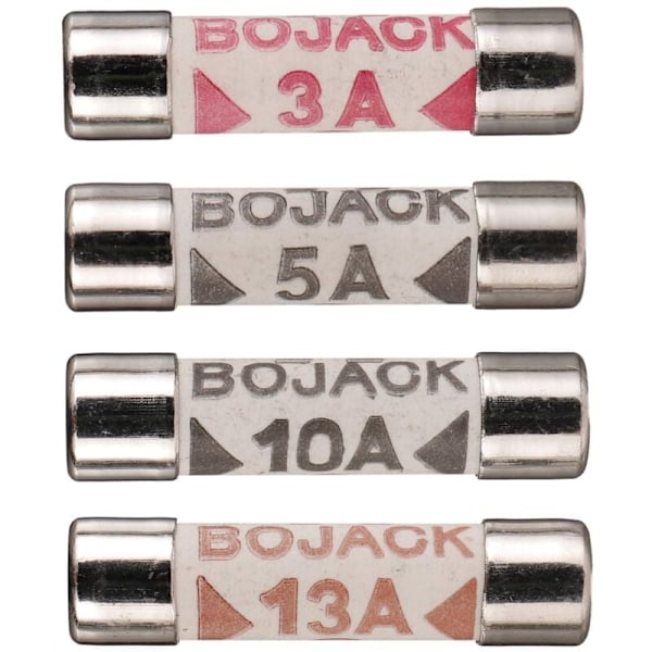 4 Værdier 120 Stykker 3 5 10 13 A Ampere 240 V Volt Hohold Sector F 6.3x25 mm 0.25x1 tomme BS1362 Keramisk rørpatron med fs sortimentssæt