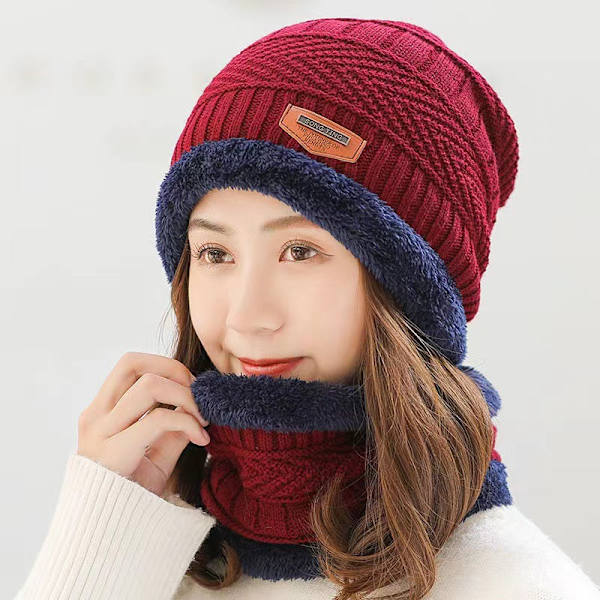 Hatt herrars vinter varm stickad plus sammet pullover ullmössa tjock fiskehatt öron skydd ungdom vinter bomullsmössa dam