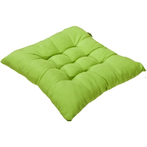 40 x 40 cm fyrkantig stolsdyna, quiltad sittdyna, inredning, bekväm och färgstark - idealisk för inom- och utomhusbruk (grön)