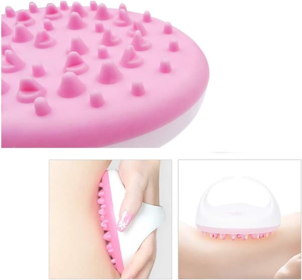 Kropsmassagebørster Anti Cellulite Slankende Afslappende Scrub Massager til Bad Spa (Pink)