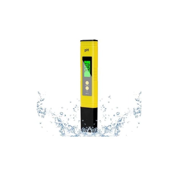 4 i 1 pH-mätare, pH-mätare testare, pH-testare, pH-mätare med LCD-display, hög precisionsupplösning 0,01, pH-mätare för pool
